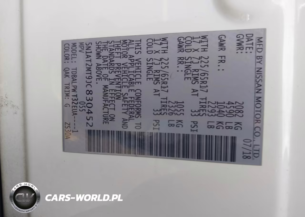 2018 Nissan Rogue S VIN:5N1AT2MT9JC830452 - 9