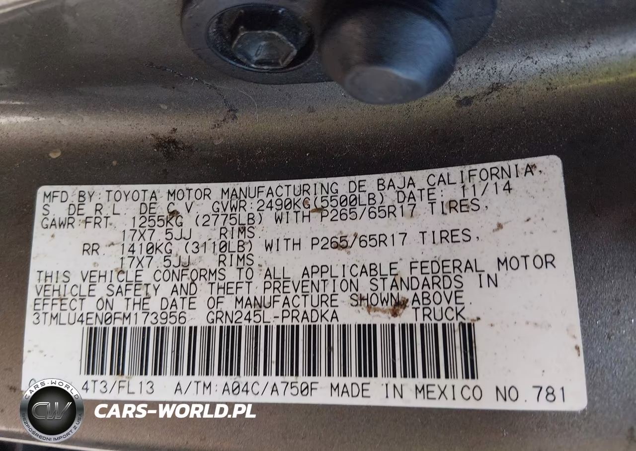 2015 Toyota Tacoma Base V6 VIN:3TMLU4EN0FM173956 - 9