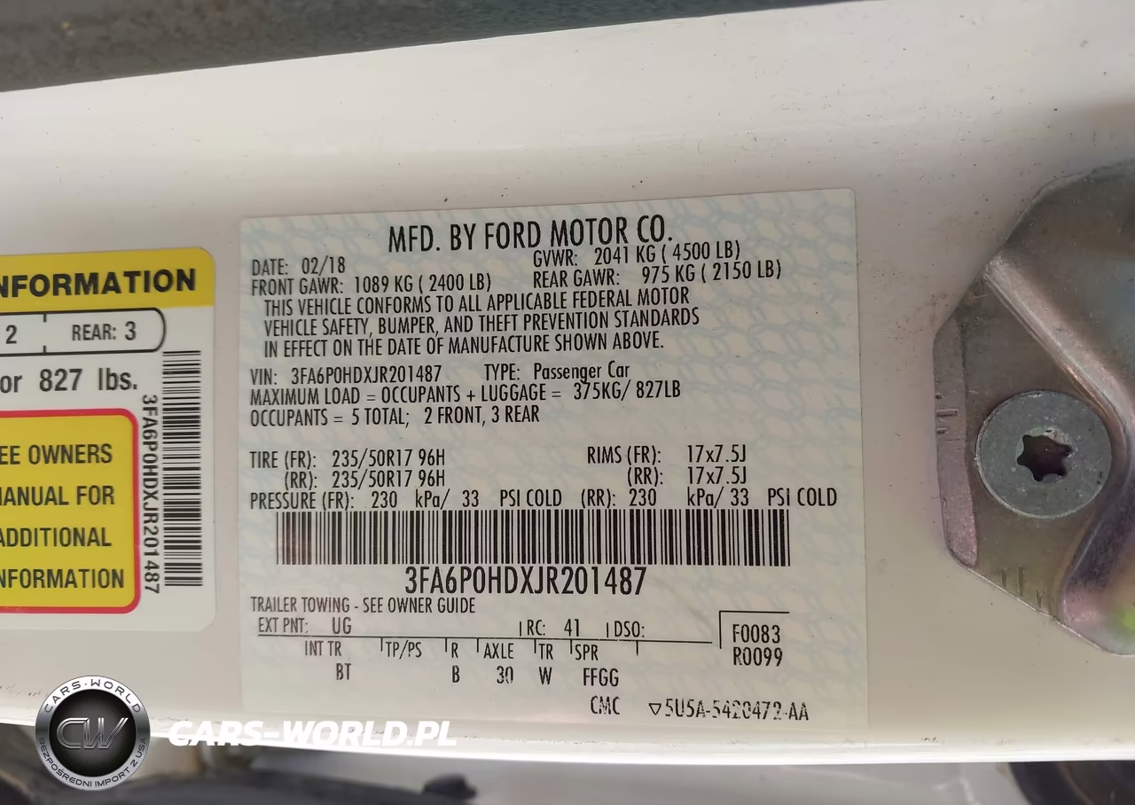 2018 Ford Fusion Se VIN:3FA6P0HDXJR201487 - 9