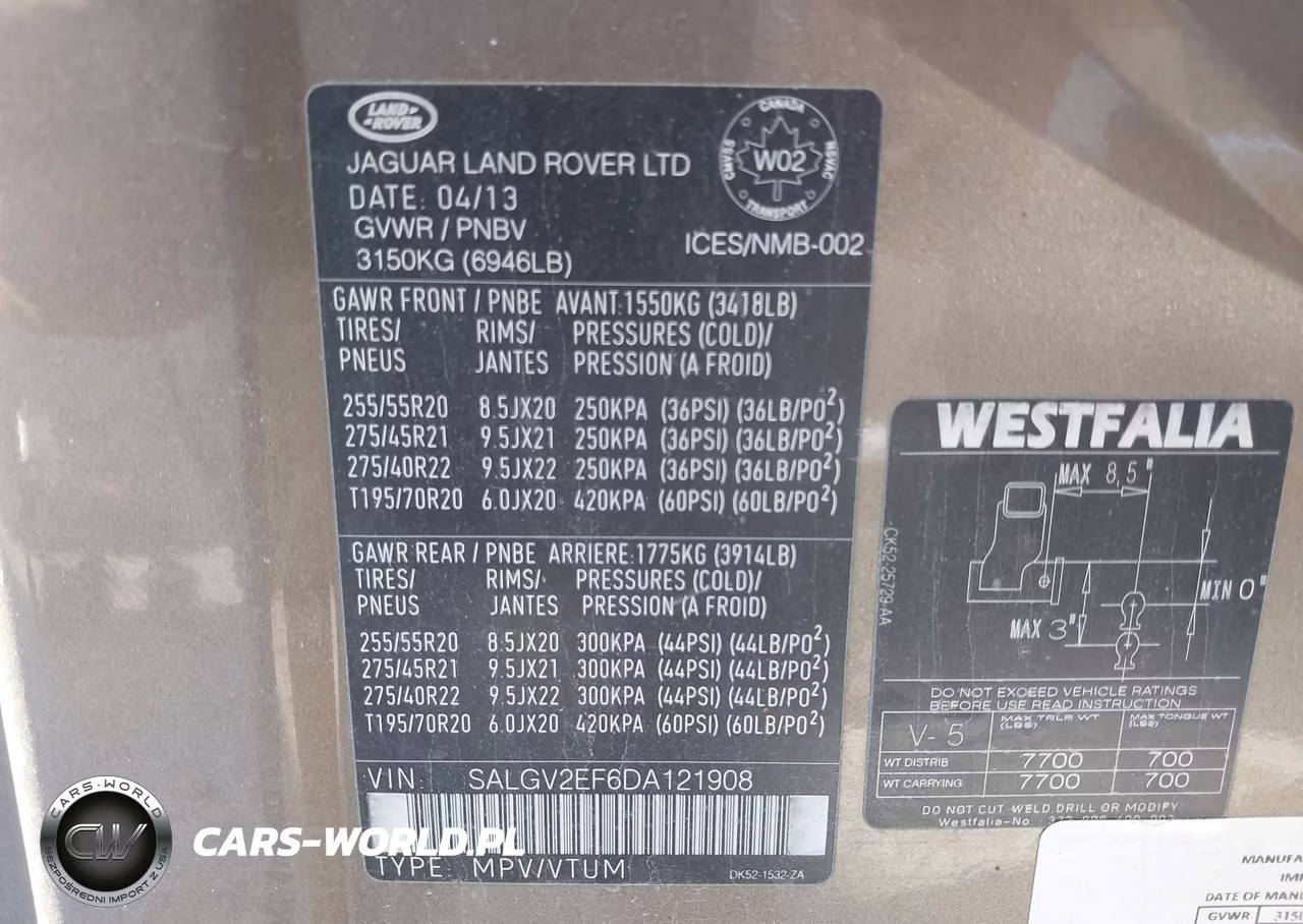 2013 Land Rover Range Rover Supercharged Plus Autobiography Pkg VIN:SALGV2EF6DA121908 - 9