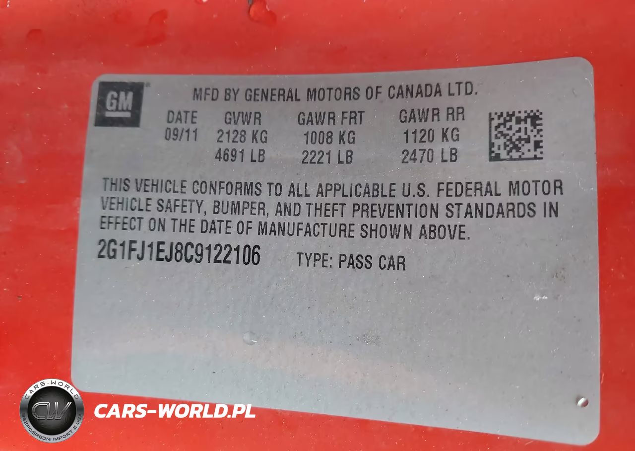 2012 Chevrolet Camaro 1Ss VIN:2G1FJ1EJ8C9122106 - 9