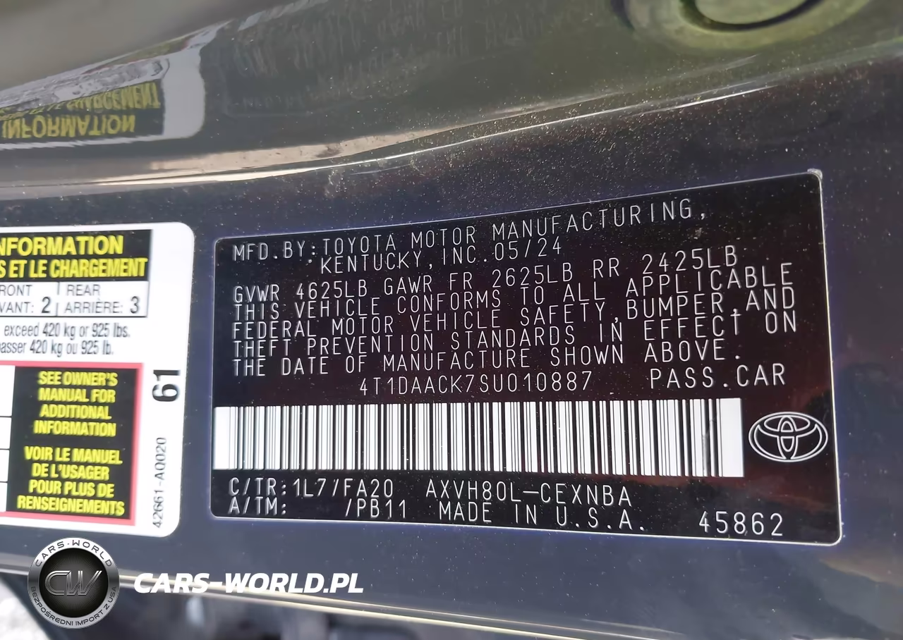 2025 Toyota Camry Le VIN:4T1DAACK7SU010887 - 9