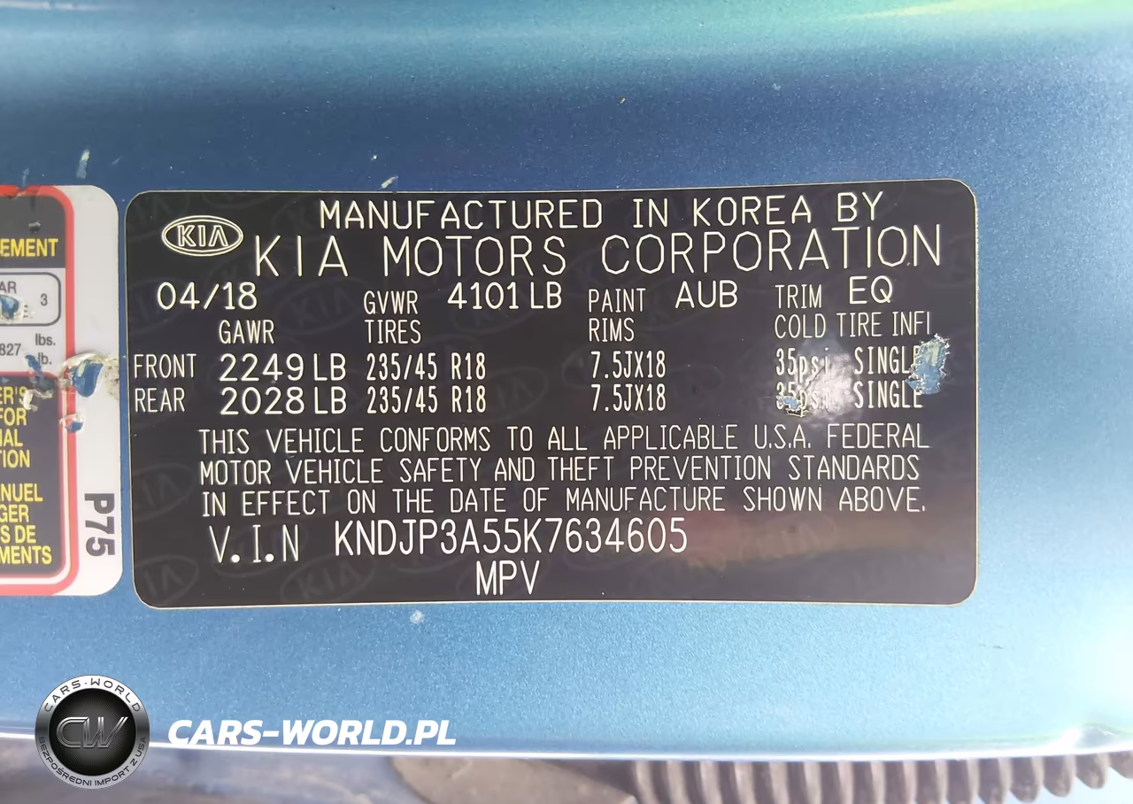 2019 Kia Soul + VIN:KNDJP3A55K7634605 - 9