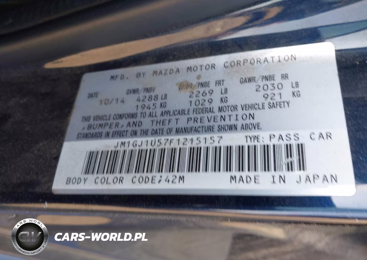 2015 Mazda Mazda6 I Sport VIN:JM1GJ1U57F1215157 - 9