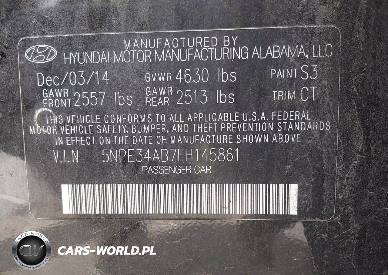 2015 Hyundai Sonata Limited 2.0T VIN:5NPE34AB7FH145861 - 9