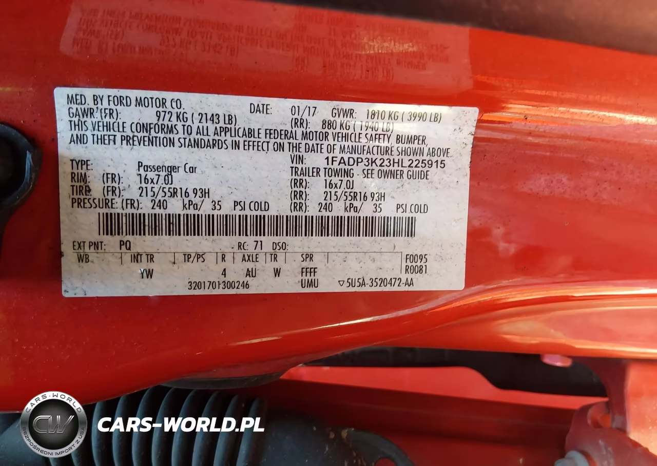 2017 Ford Focus Se VIN:1FADP3K23HL225915 - 9