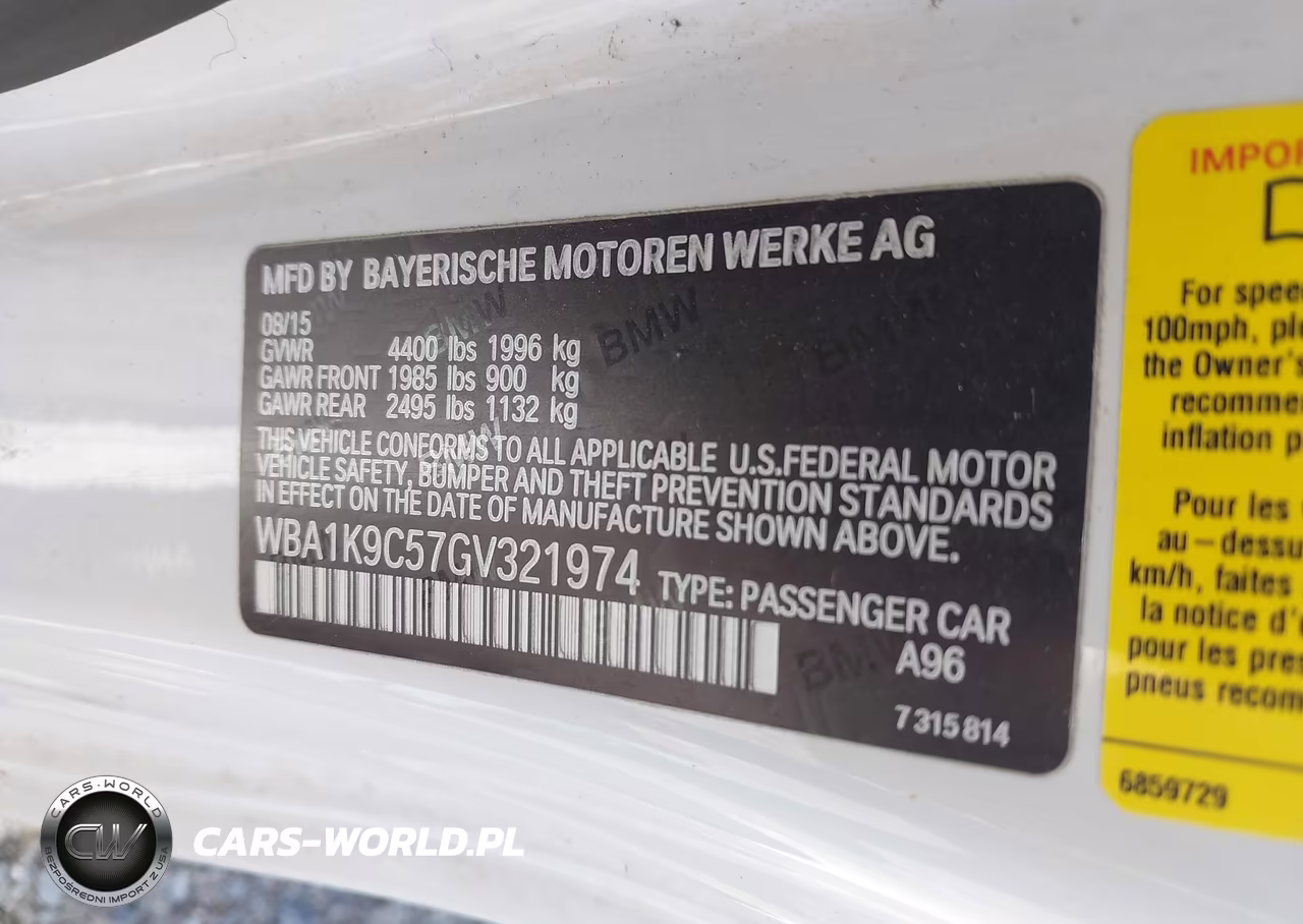2016 BMW 228I VIN:WBA1K9C57GV321974 - 9