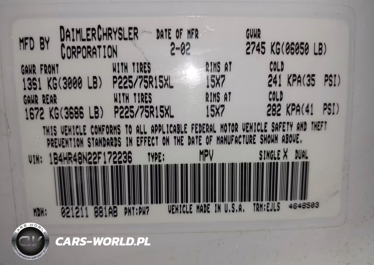 2002 Dodge Durango Slt VIN:1B4HR48N22F172236 - 9