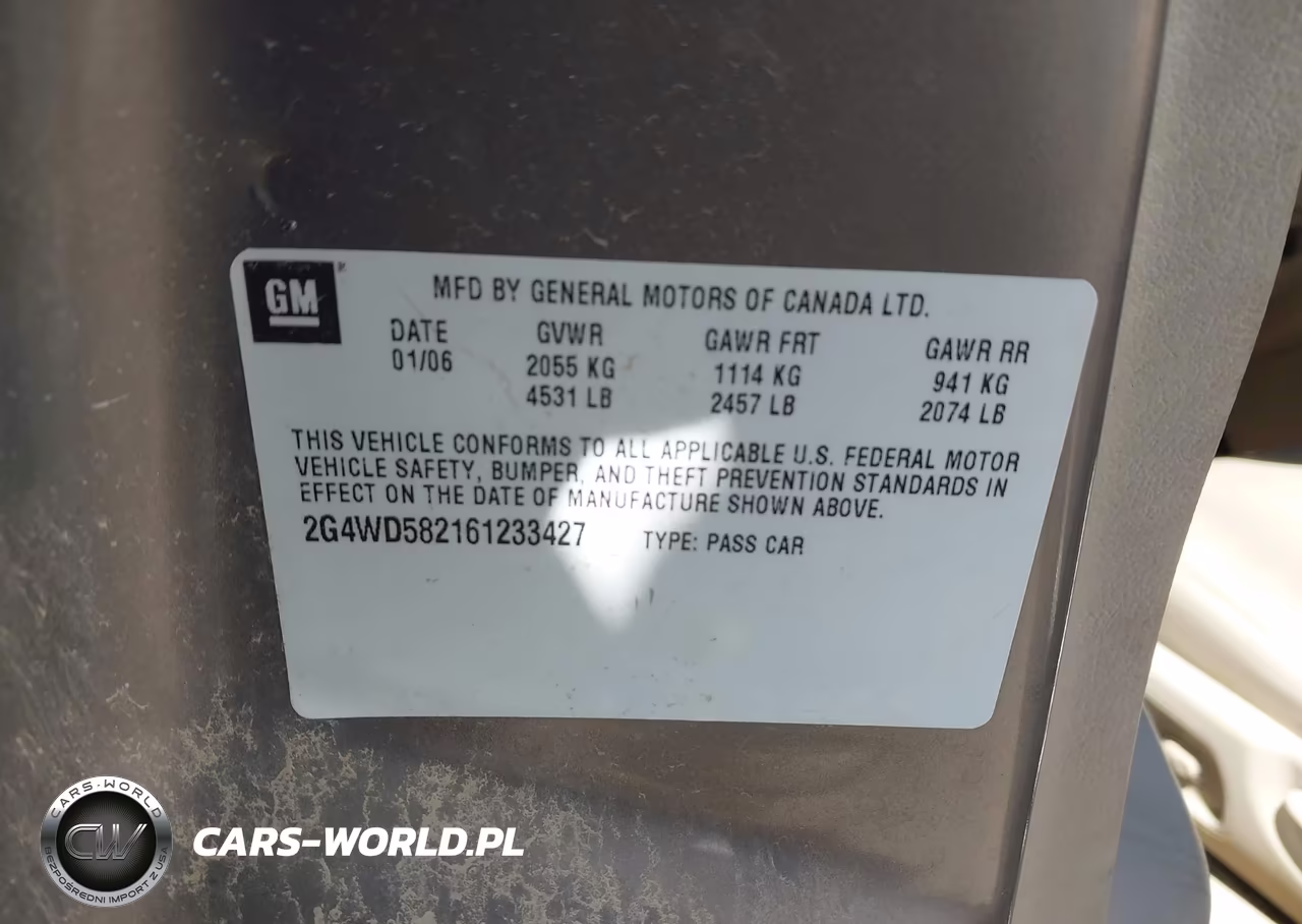 BUICK LACROSSE VIN:2G4WD582161233427 - 9