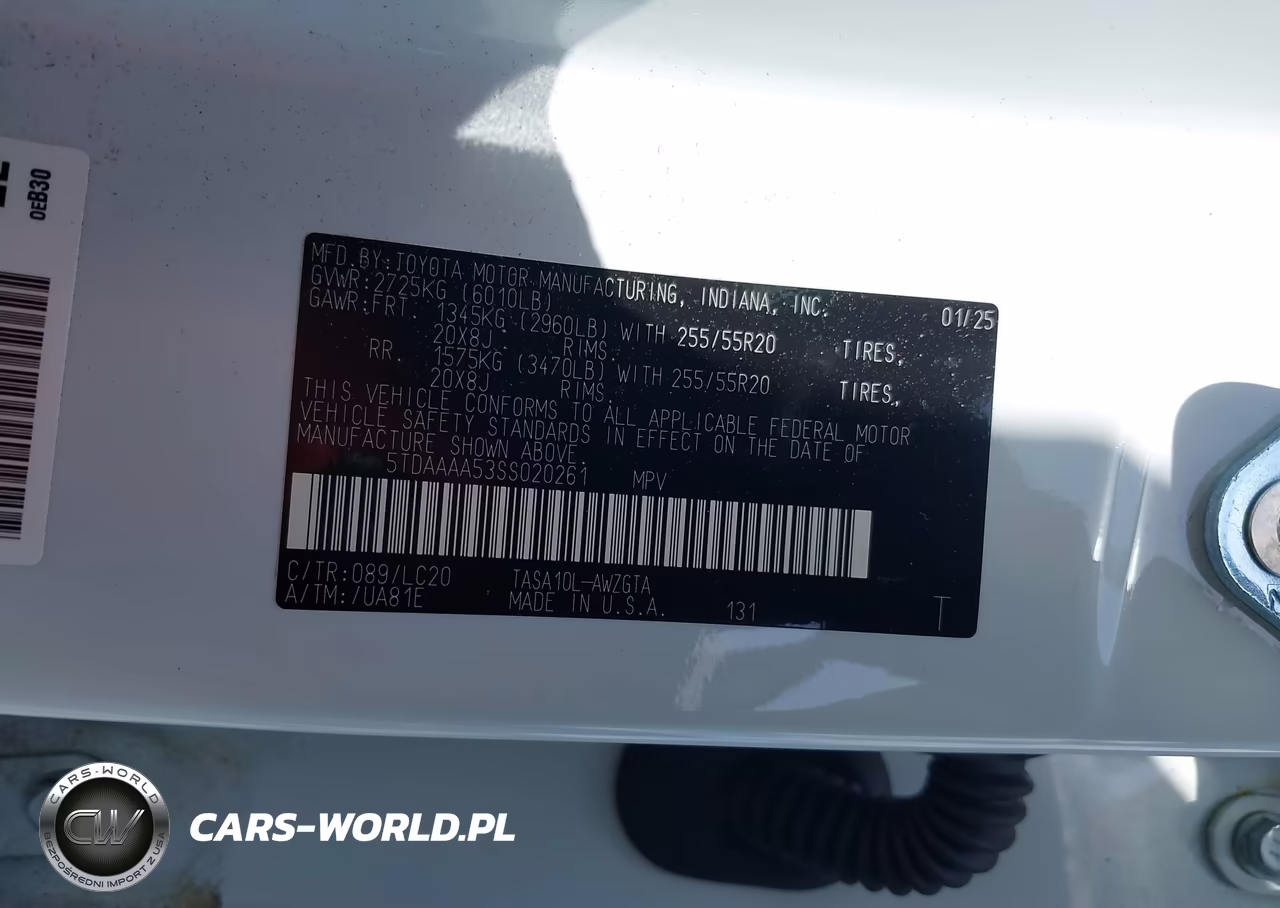 2025 Toyota Grand Highlander Limited VIN:5TDAAAA53SS020261 - 9