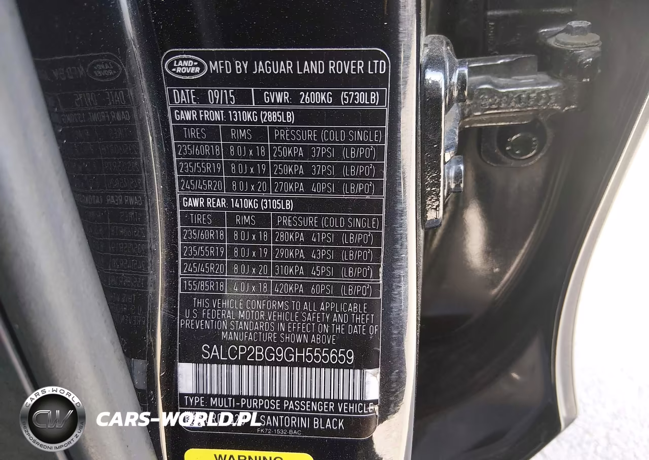 2016 Land Rover Discovery Sport Se VIN:SALCP2BG9GH555659 - 9