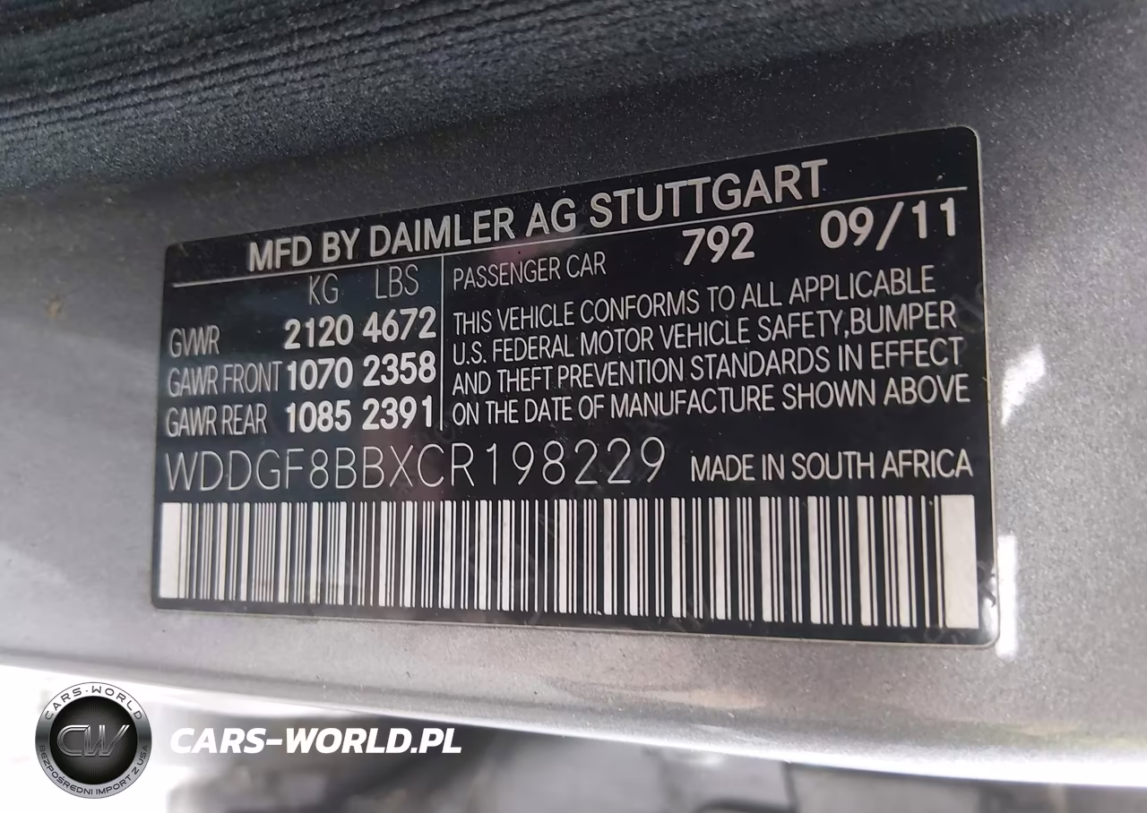 2012 Mercedes-Benz C 300 Luxury 4Matic VIN:WDDGF8BBXCR198229 - 9