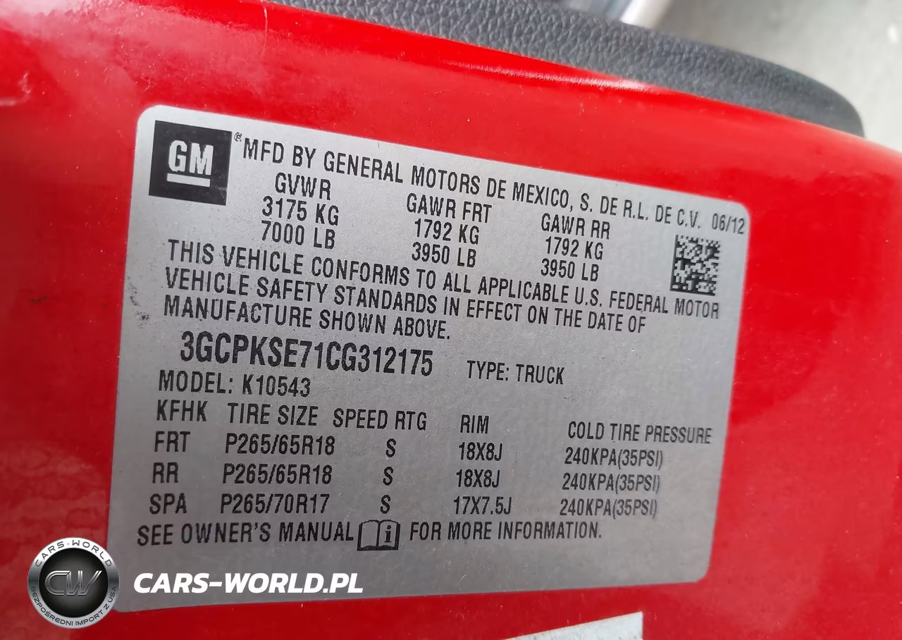 2012 Chevrolet Silverado 1500 Lt VIN:3GCPKSE71CG312175 - 9