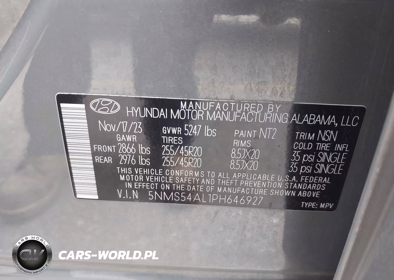 2023 Hyundai Santa Fe Calligraphy VIN:5NMS54AL1PH646927 - 9
