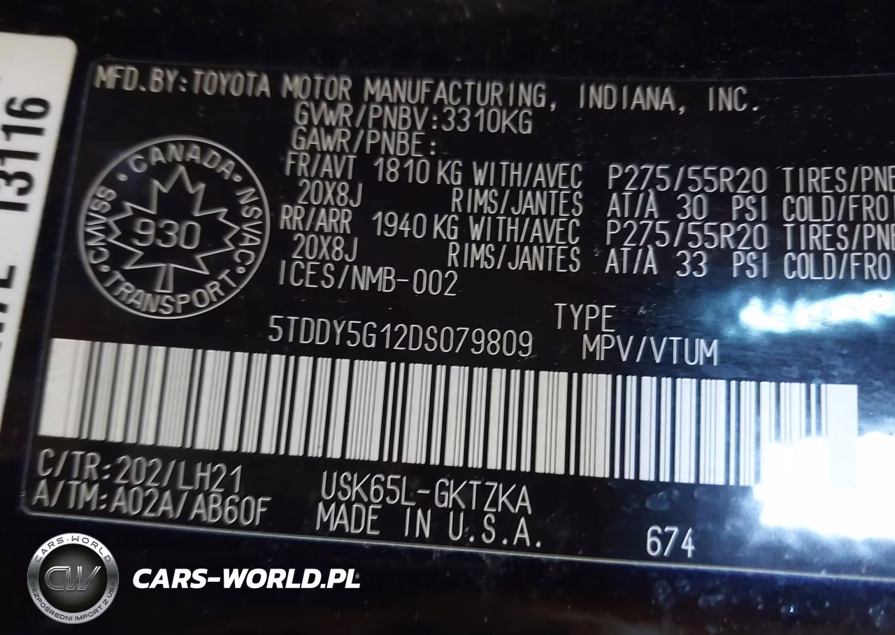 2013 Toyota Sequoia Platinum 5.7L V8 VIN:5TDDY5G12DS079809 - 9
