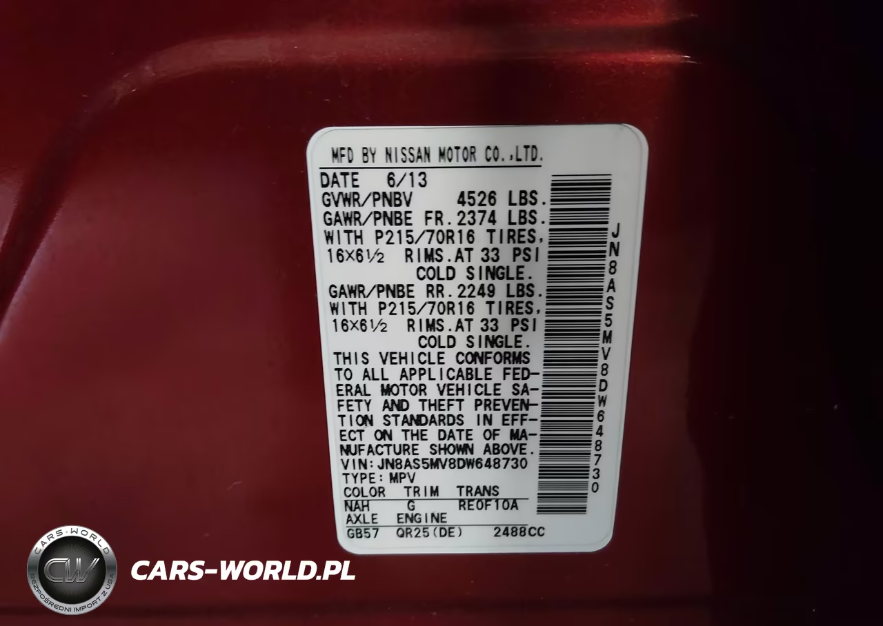 2013 Nissan Rogue S VIN:JN8AS5MV8DW648730 - 9