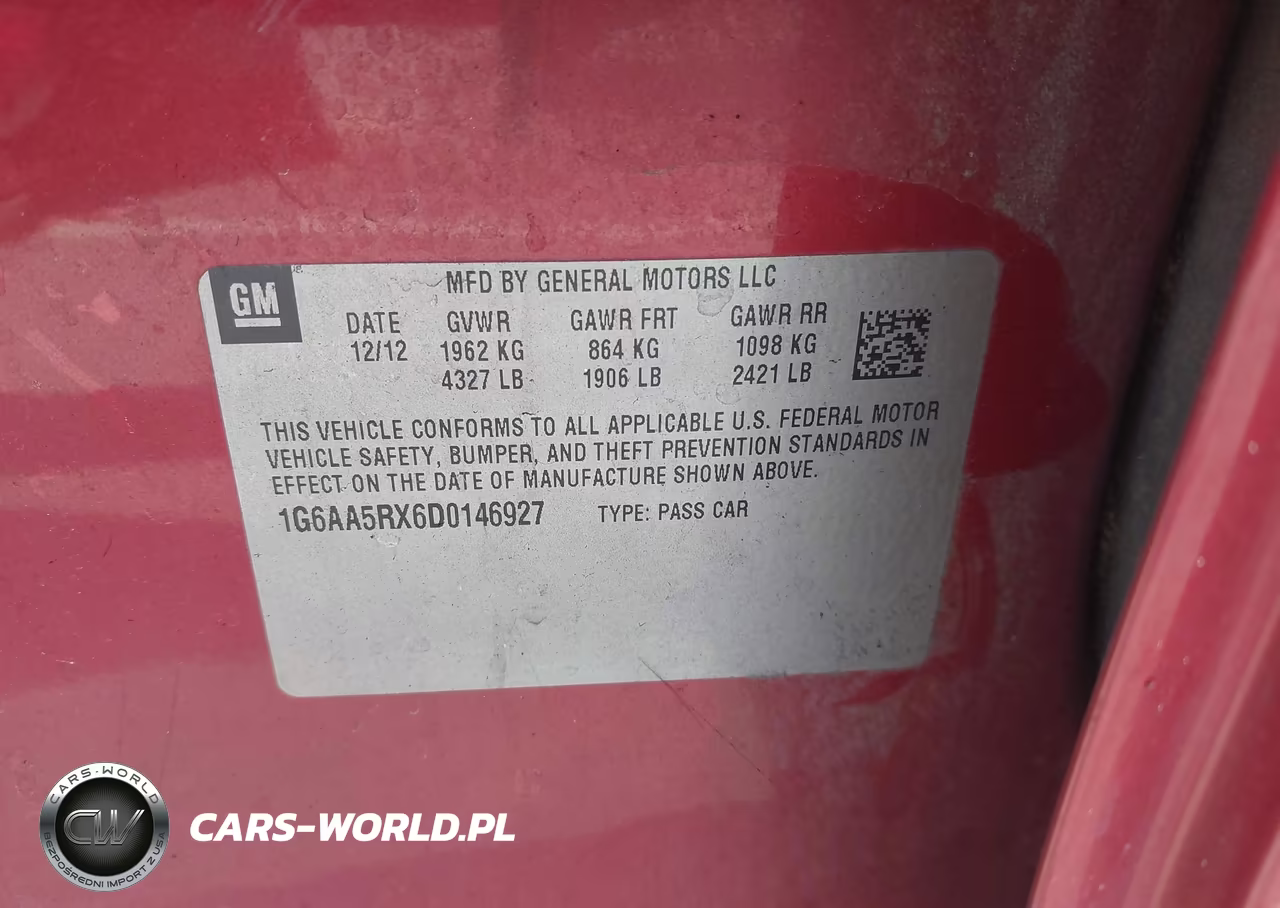 2013 Cadillac Ats Standard VIN:1G6AA5RX6D0146927 - 9