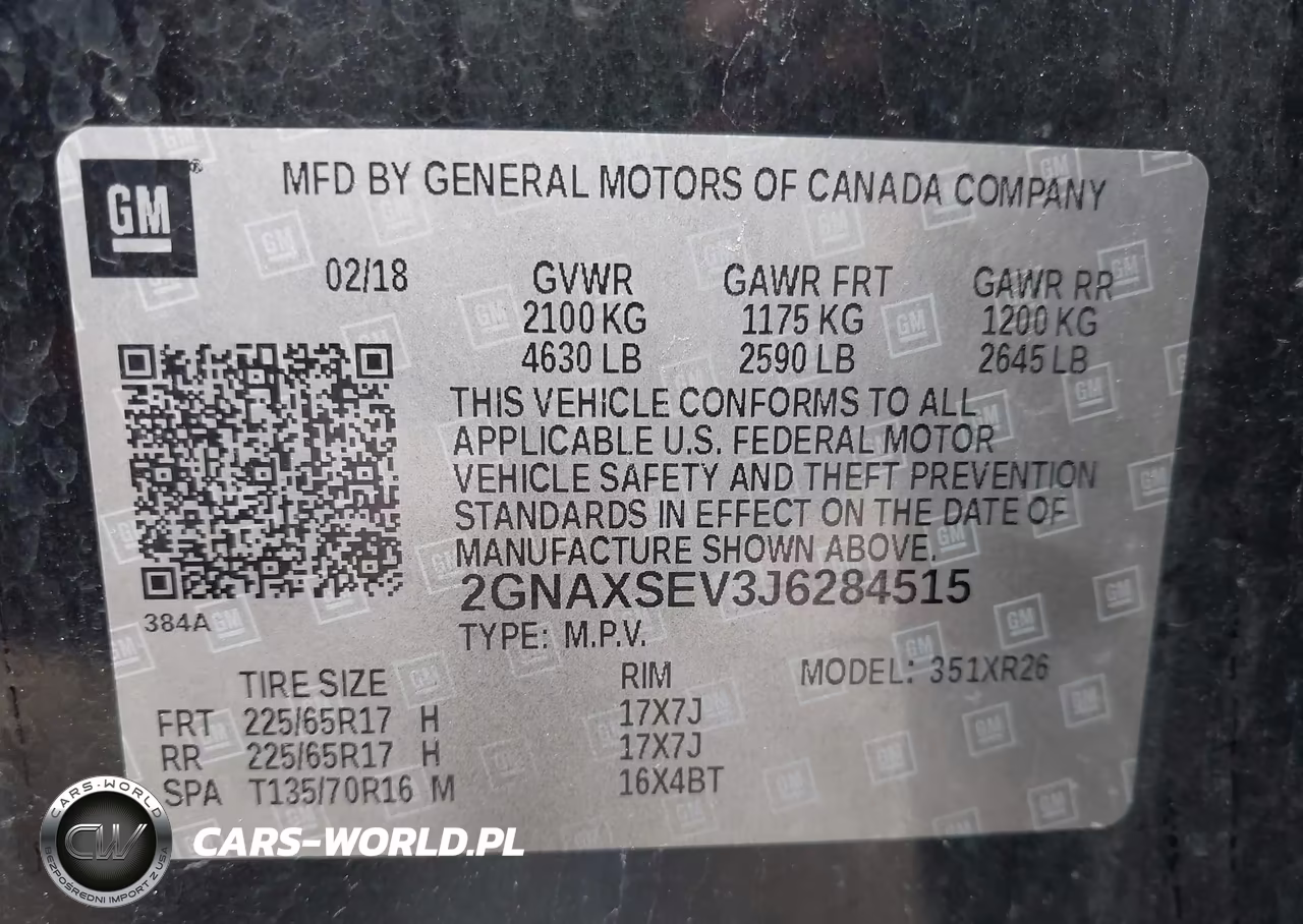 2018 Chevrolet Equinox Lt VIN:2GNAXSEV3J6284515 - 9