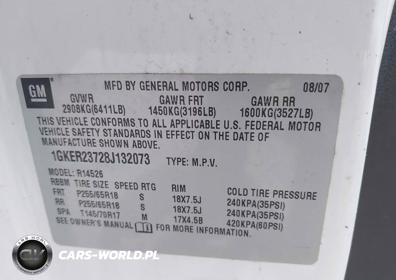 2008 GMC Acadia Slt-1 VIN:1GKER23728J132073 - 9