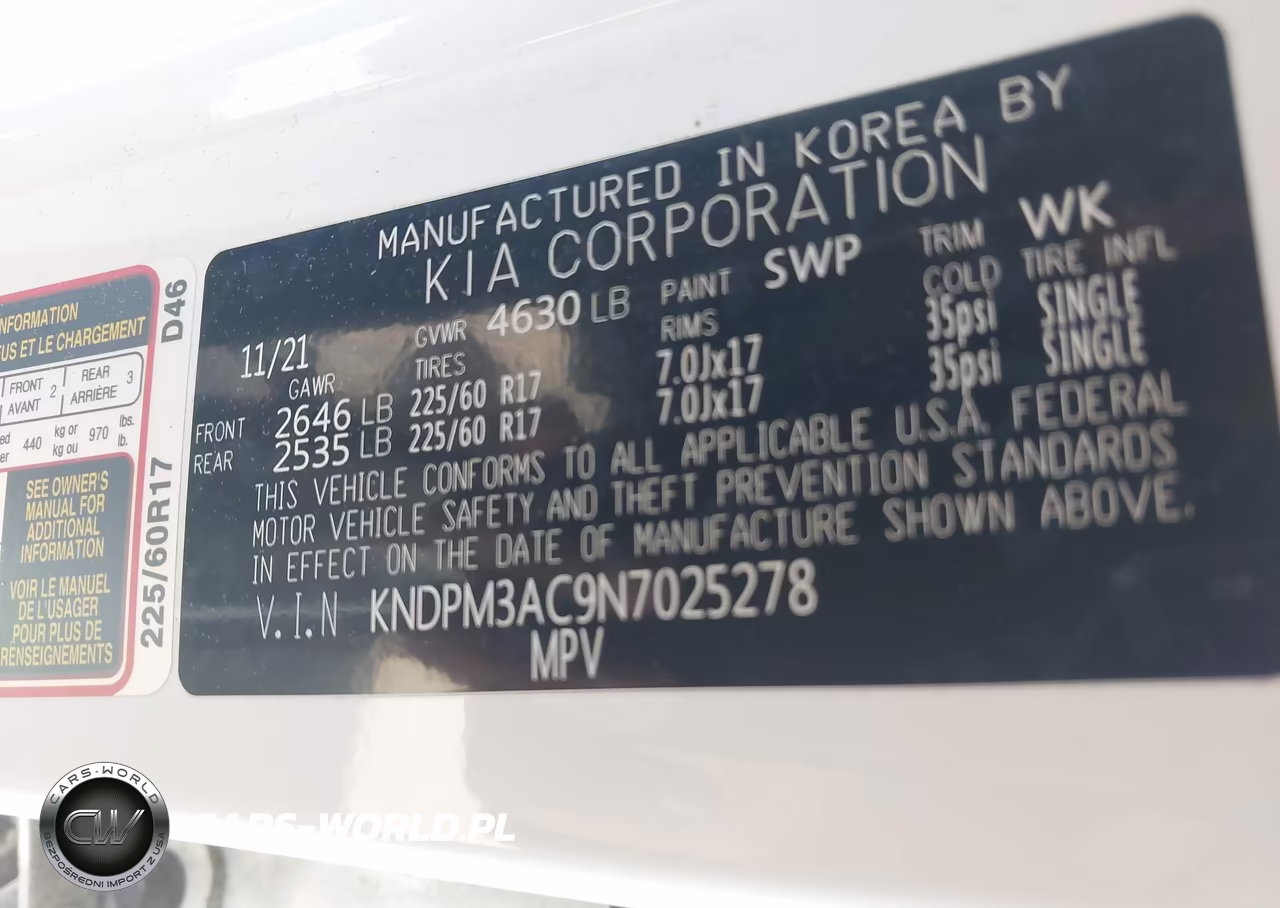 2022 Kia Sportage Lx VIN:KNDPM3AC9N7025278 - 9