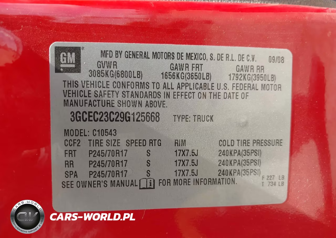 2009 Chevrolet Silverado 1500 Lt VIN:3GCEC23C29G125668 - 9