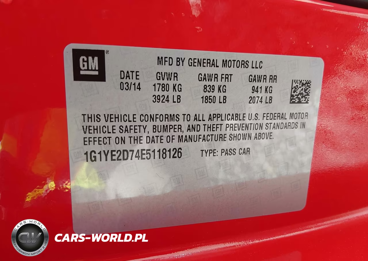 2014 Chevrolet Corvette Stingray VIN:1G1YE2D74E5118126 - 9