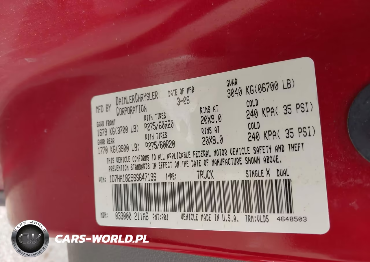 2006 Dodge Ram 1500 Laramie VIN:1D7HA18256S647136 - 9