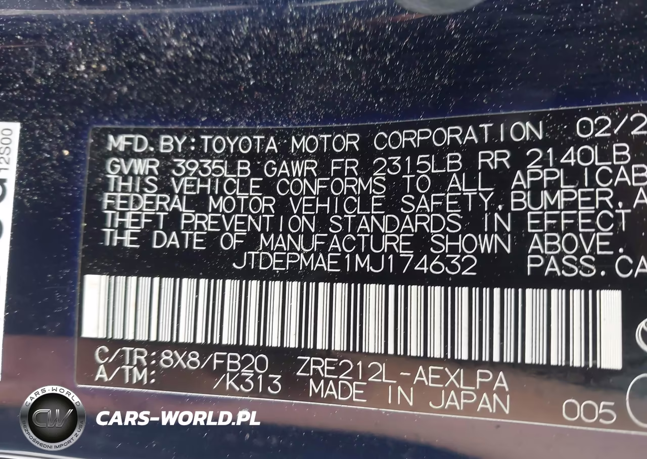 2021 Toyota Corolla Le VIN:JTDEPMAE1MJ174632 - 9