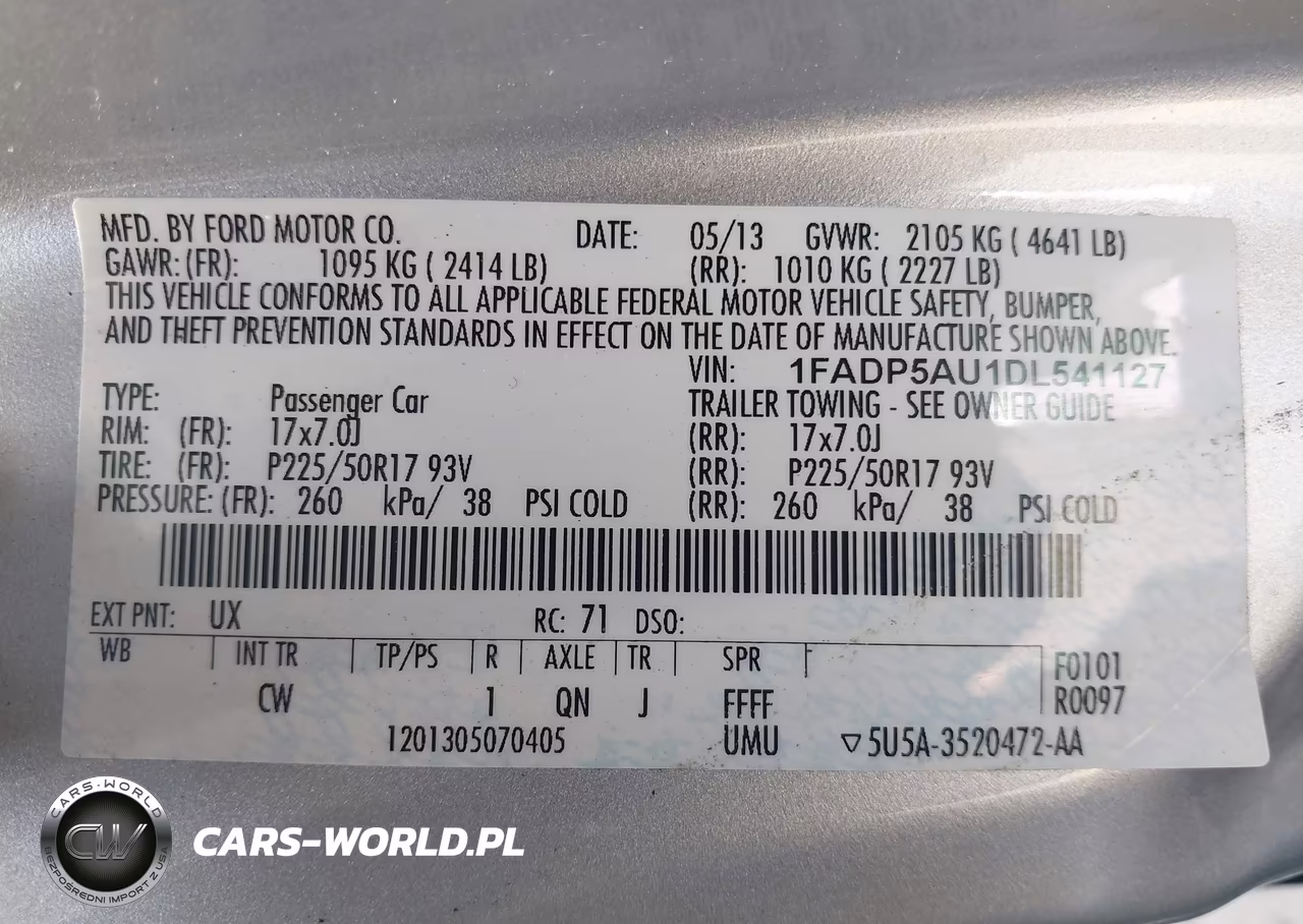 2013 Ford C-Max Hybrid Se VIN:1FADP5AU1DL541127 - 9