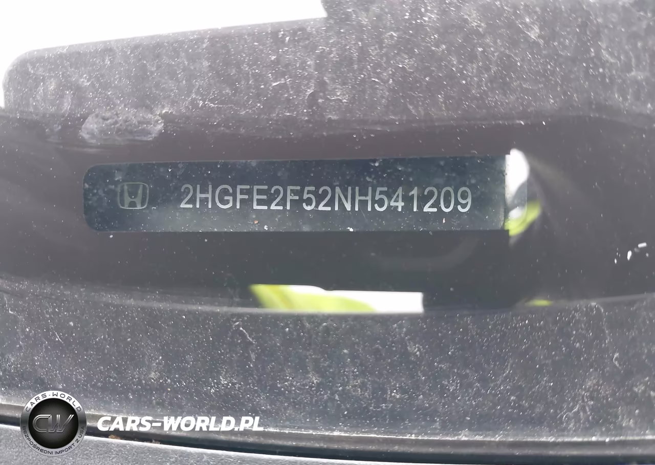 2022 Honda Civic Sport VIN:2HGFE2F52NH541209 - 18