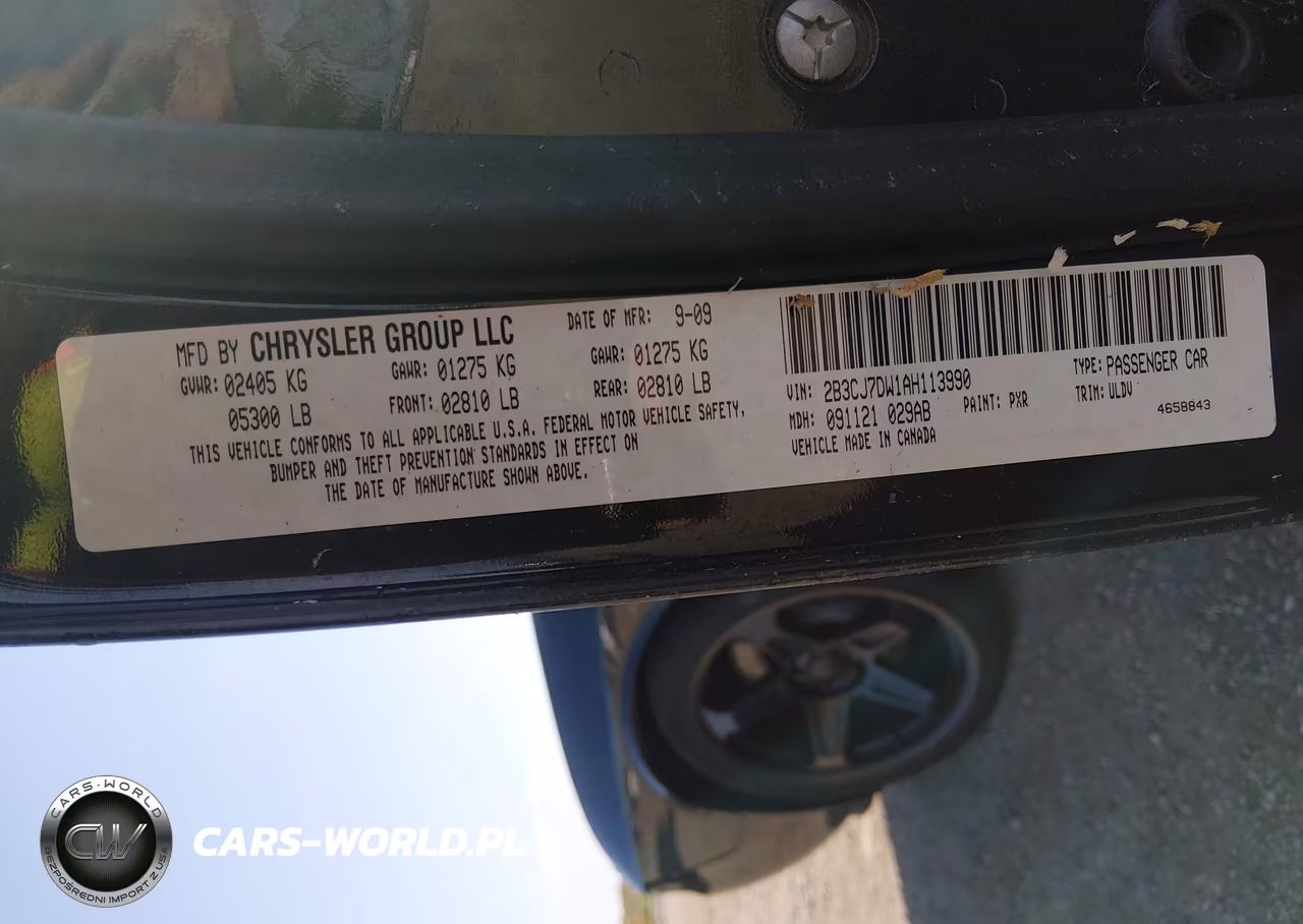 2010 Dodge Challenger Srt8 VIN:2B3CJ7DW1AH113990 - 9