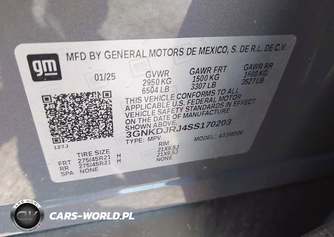 2025 Chevrolet Blazer Ev Rs Awd VIN:3GNKDJRJ4SS170203 - 9