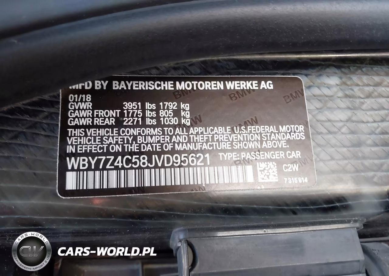 2018 BMW I3 94Ah W-Range Extender VIN:WBY7Z4C58JVD95621 - 9