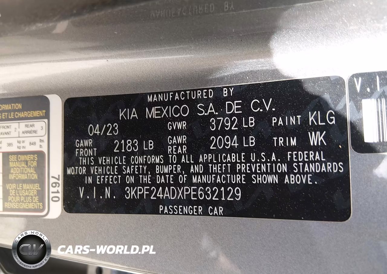 2023 Kia Forte Lxs VIN:3KPF24ADXPE632129 - 9