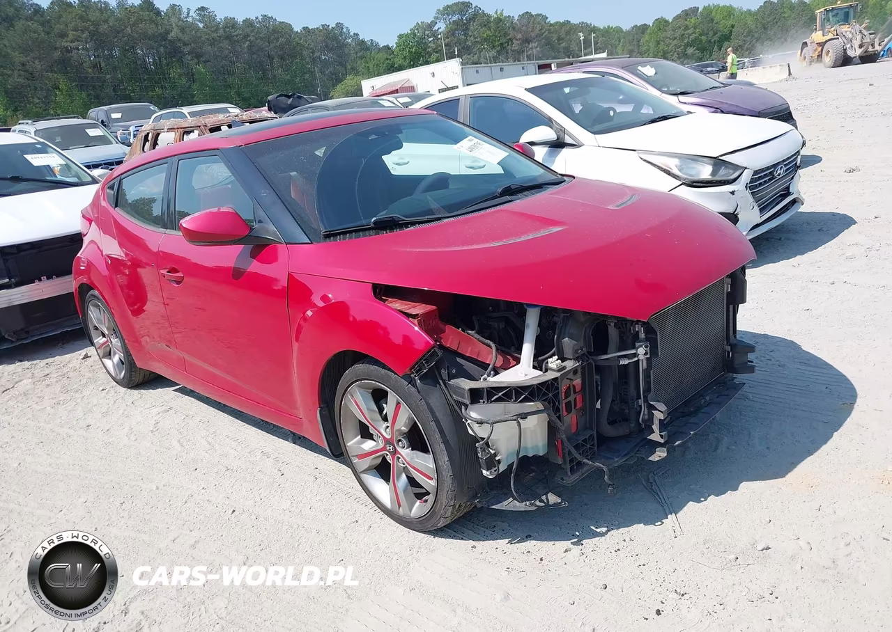 2012 Hyundai Veloster Base W-Red-Black