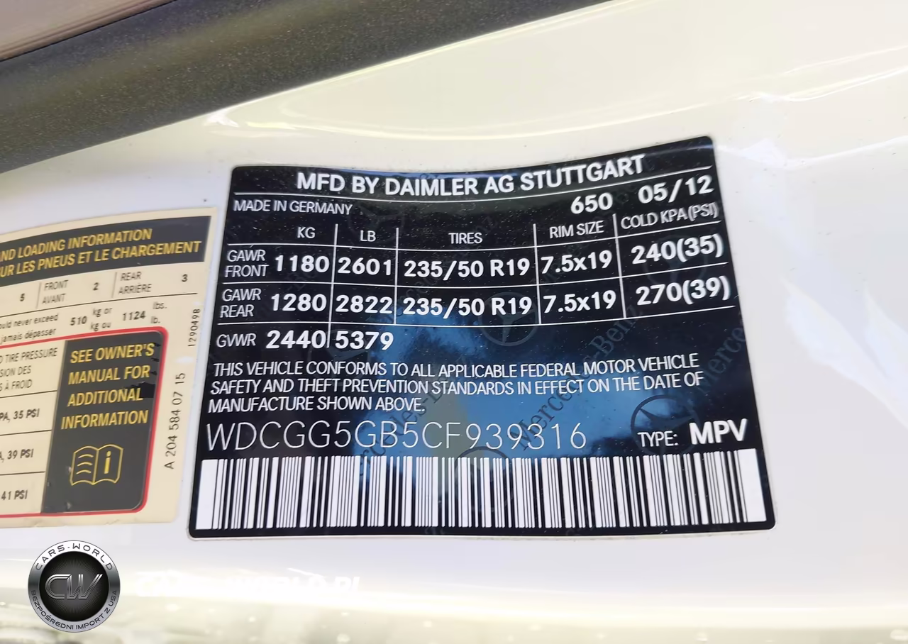 2012 Mercedes-Benz Glk 350 VIN:WDCGG5GB5CF939316 - 9