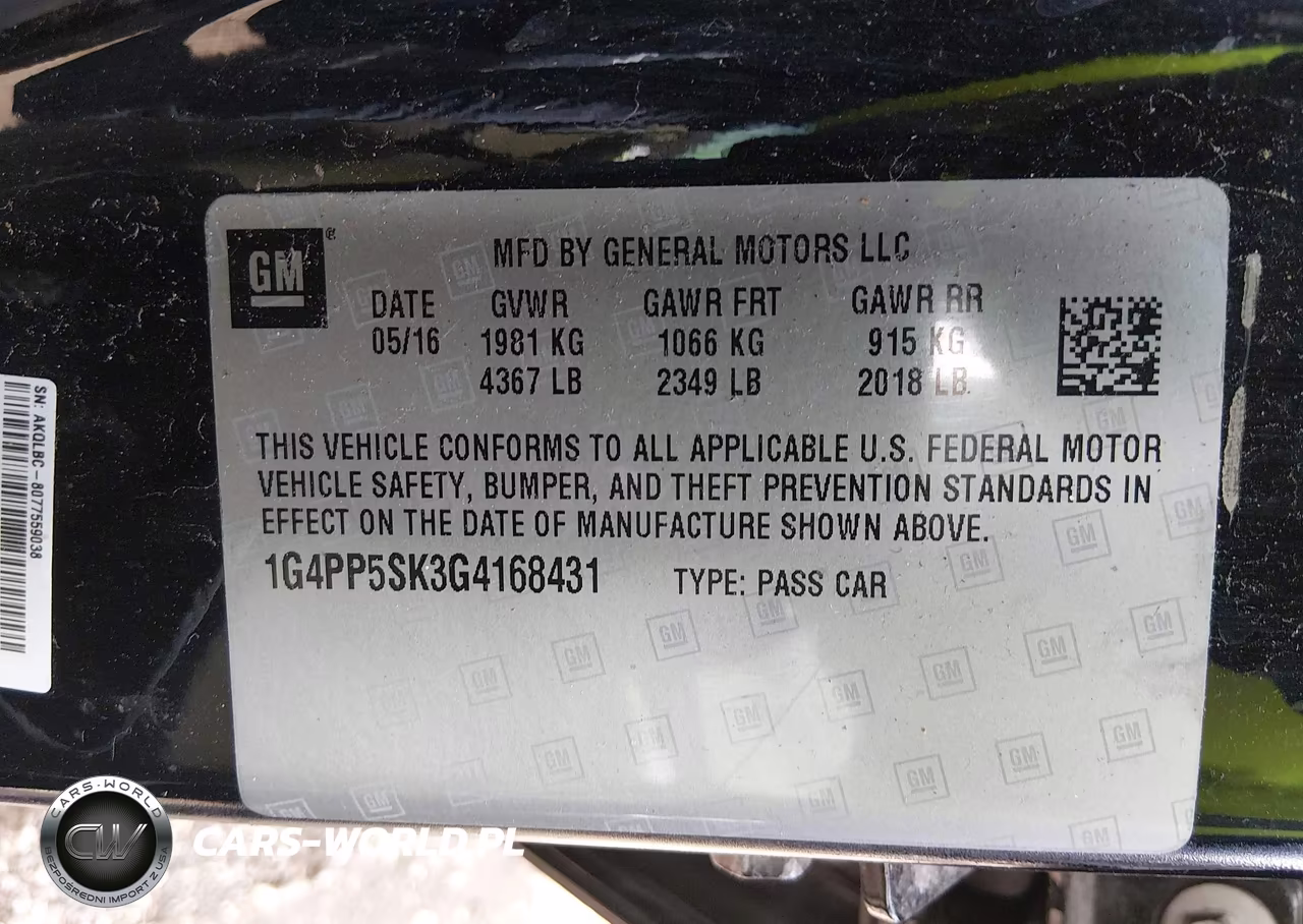 2016 Buick Verano VIN:1G4PP5SK3G4168431 - 9