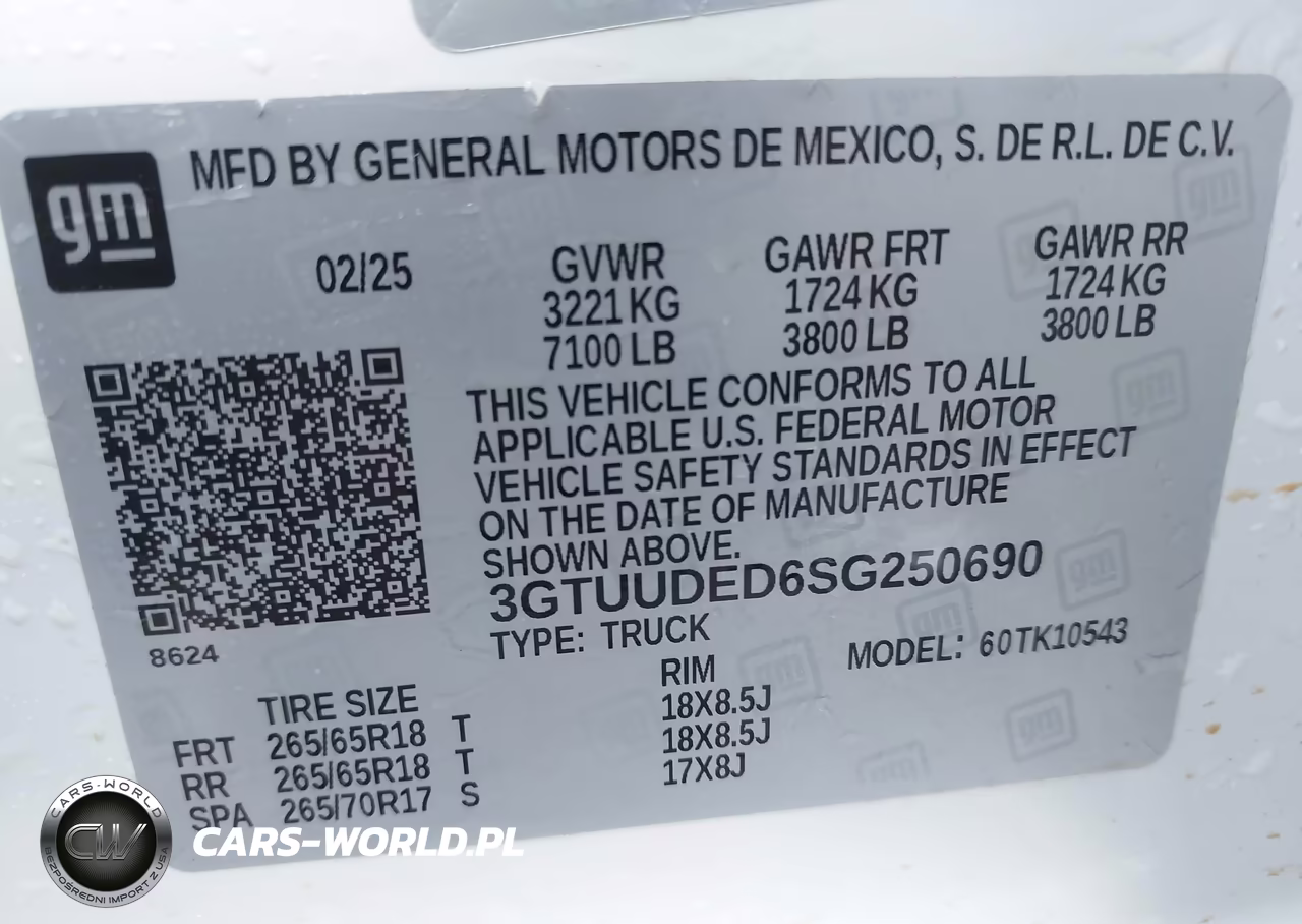 2025 GMC Sierra 1500 4Wd Short Box Slt VIN:3GTUUDED6SG250690 - 9
