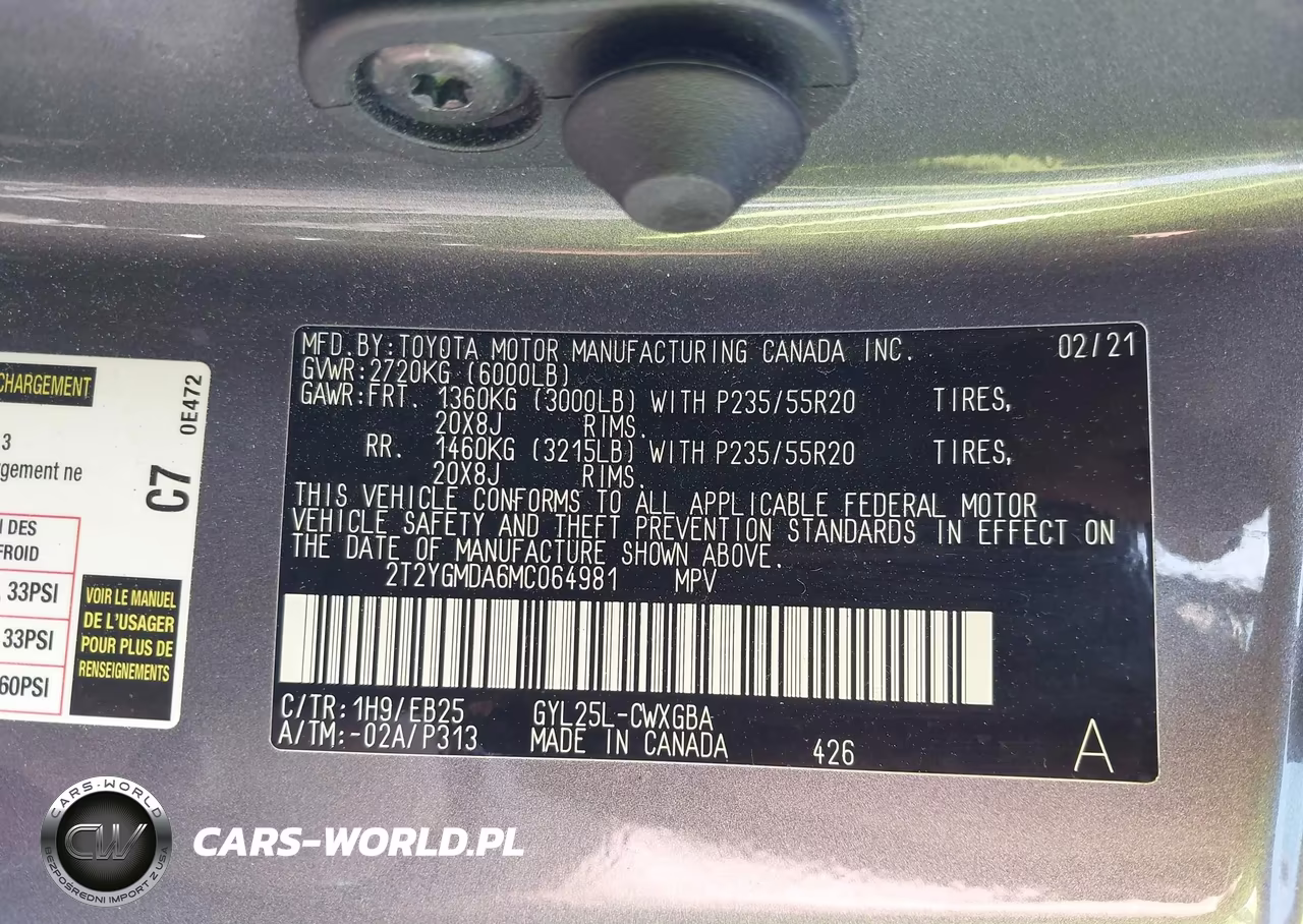 2021 Lexus Rx 450H F Sport Handling VIN:2T2YGMDA6MC064981 - 9