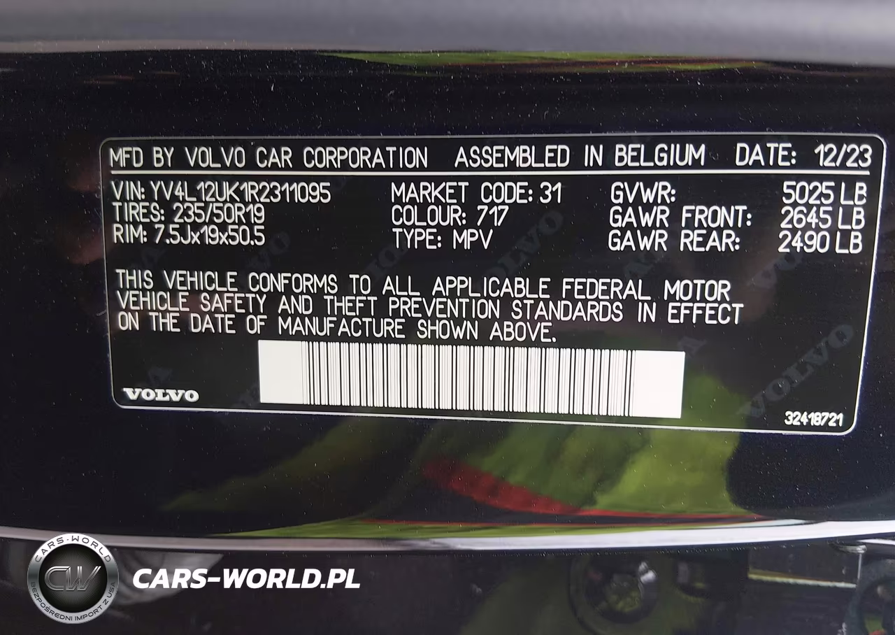 2024 Volvo Xc40 B5 Core Dark Theme VIN:YV4L12UK1R2311095 - 9