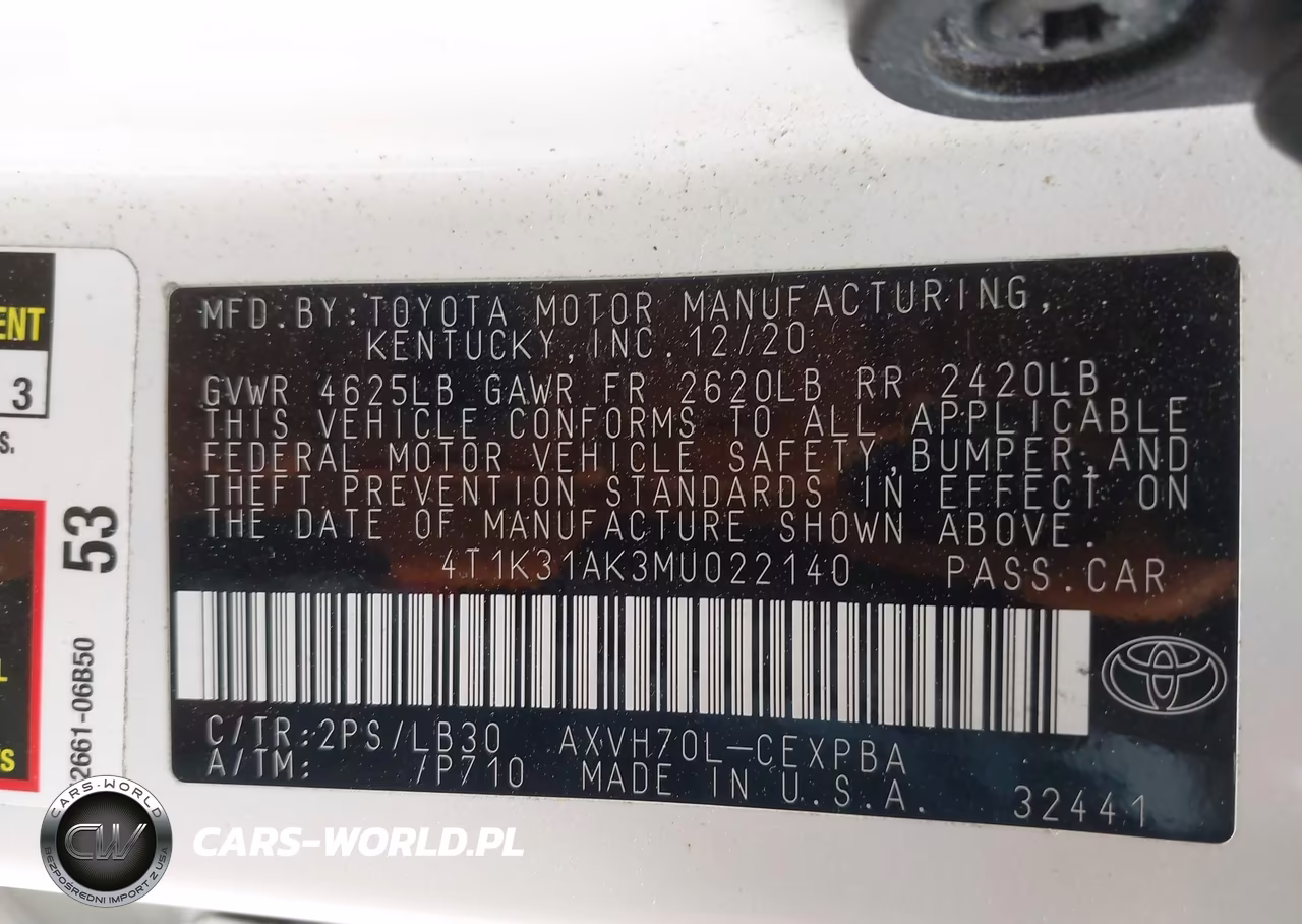 2021 Toyota Camry Xse Hybrid VIN:4T1K31AK3MU022140 - 9