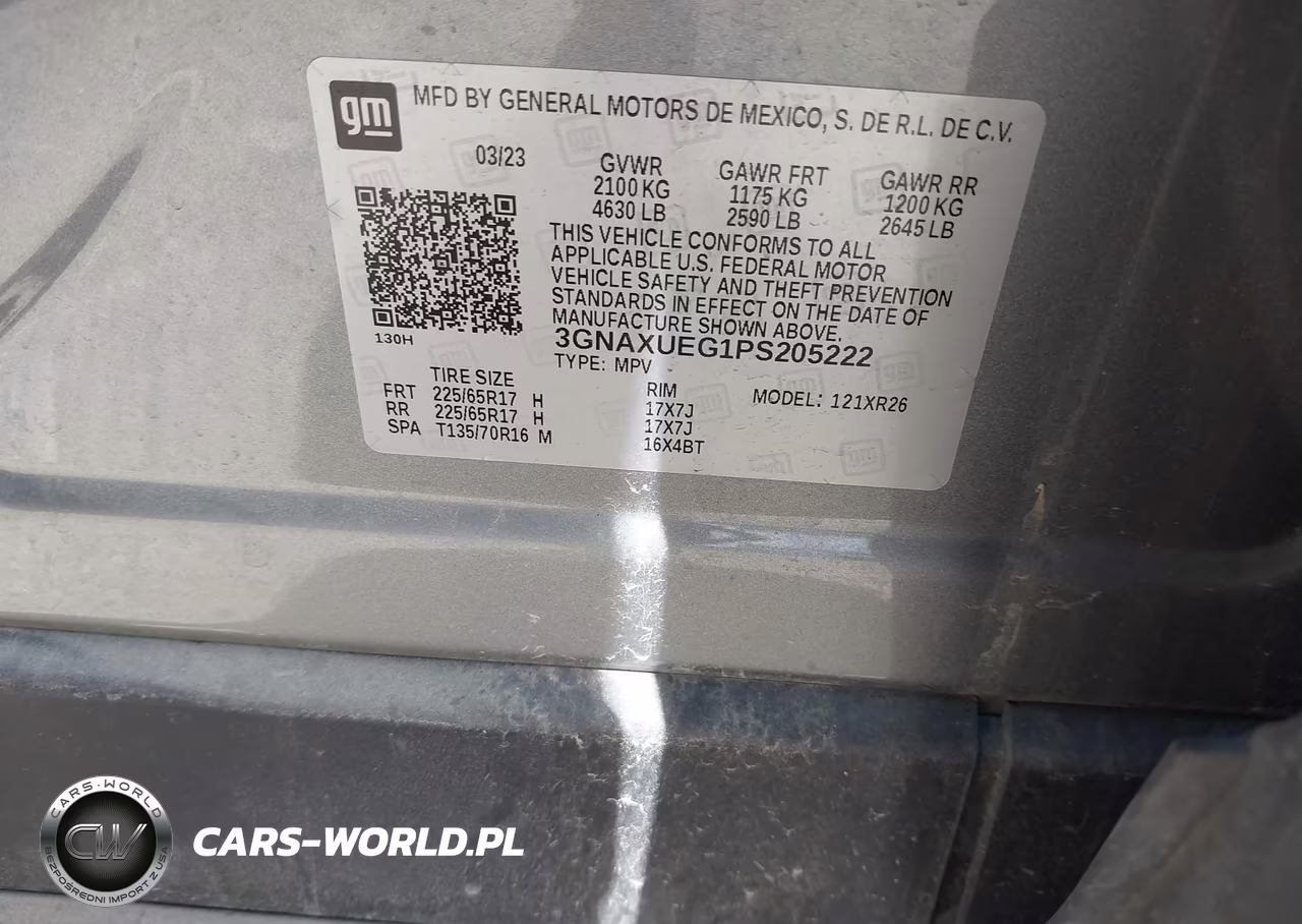 2023 Chevrolet Equinox Awd Lt VIN:3GNAXUEG1PS205222 - 9