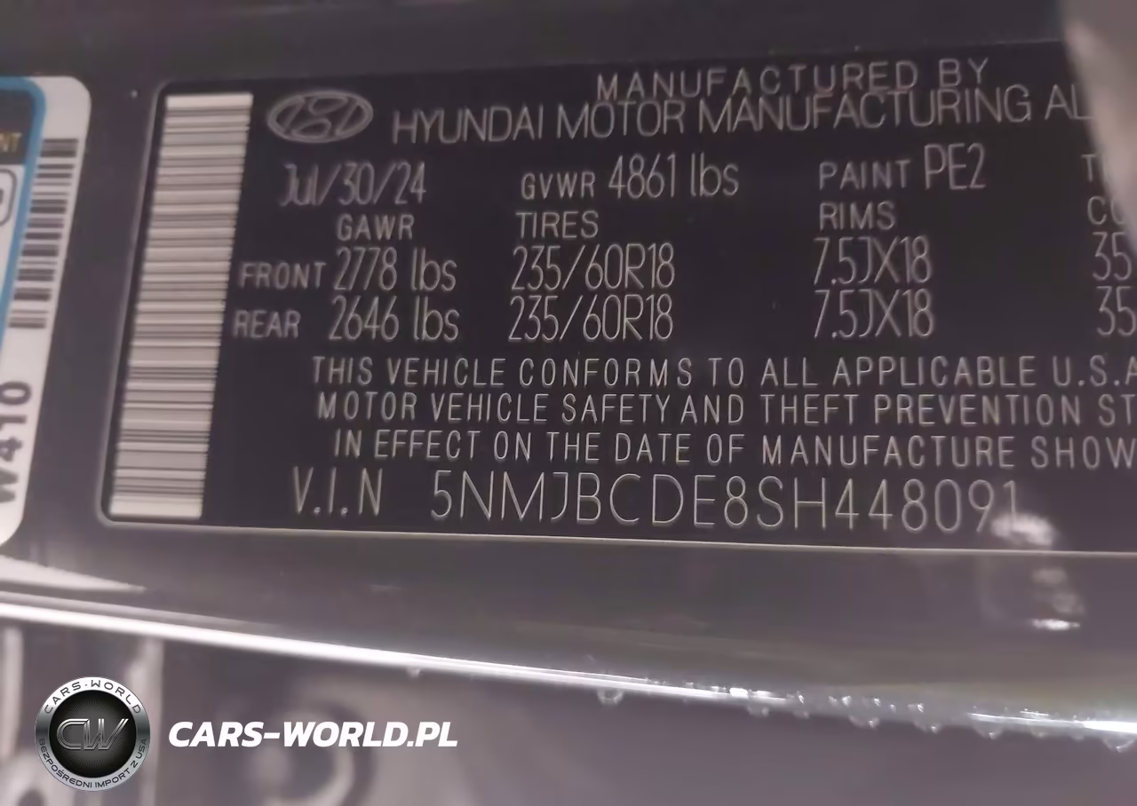 2025 Hyundai Tucson Sel VIN:5NMJBCDE8SH448091 - 9