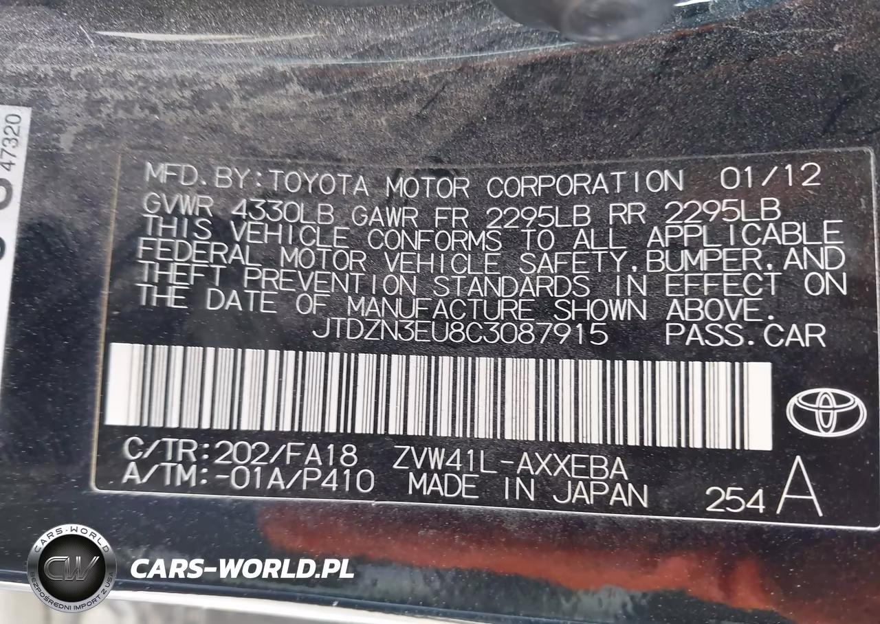 2012 Toyota Prius V Two VIN:JTDZN3EU8C3087915 - 9
