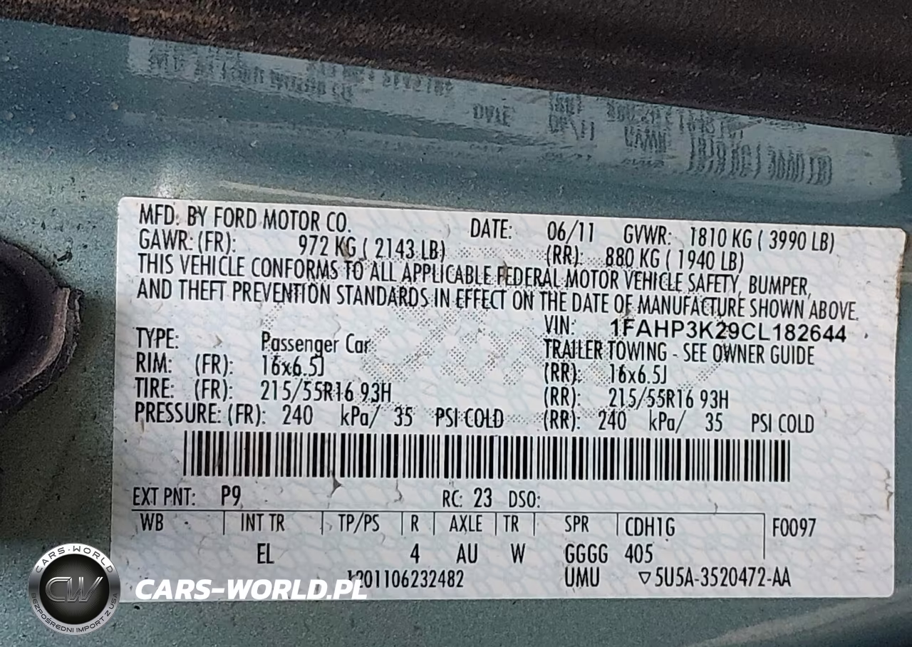 2012 Ford Focus Se VIN:1FAHP3K29CL182644 - 9