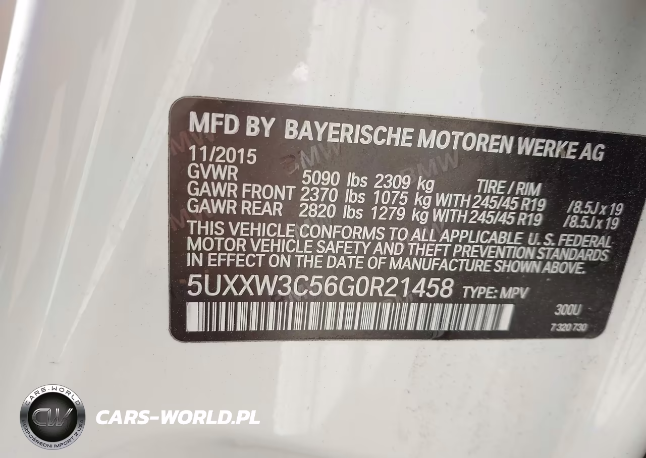 2016 BMW X4 xDrive28I VIN:5UXXW3C56G0R21458 - 9