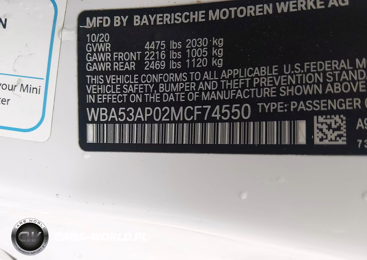 2021 BMW 430I VIN:WBA53AP02MCF74550 - 9