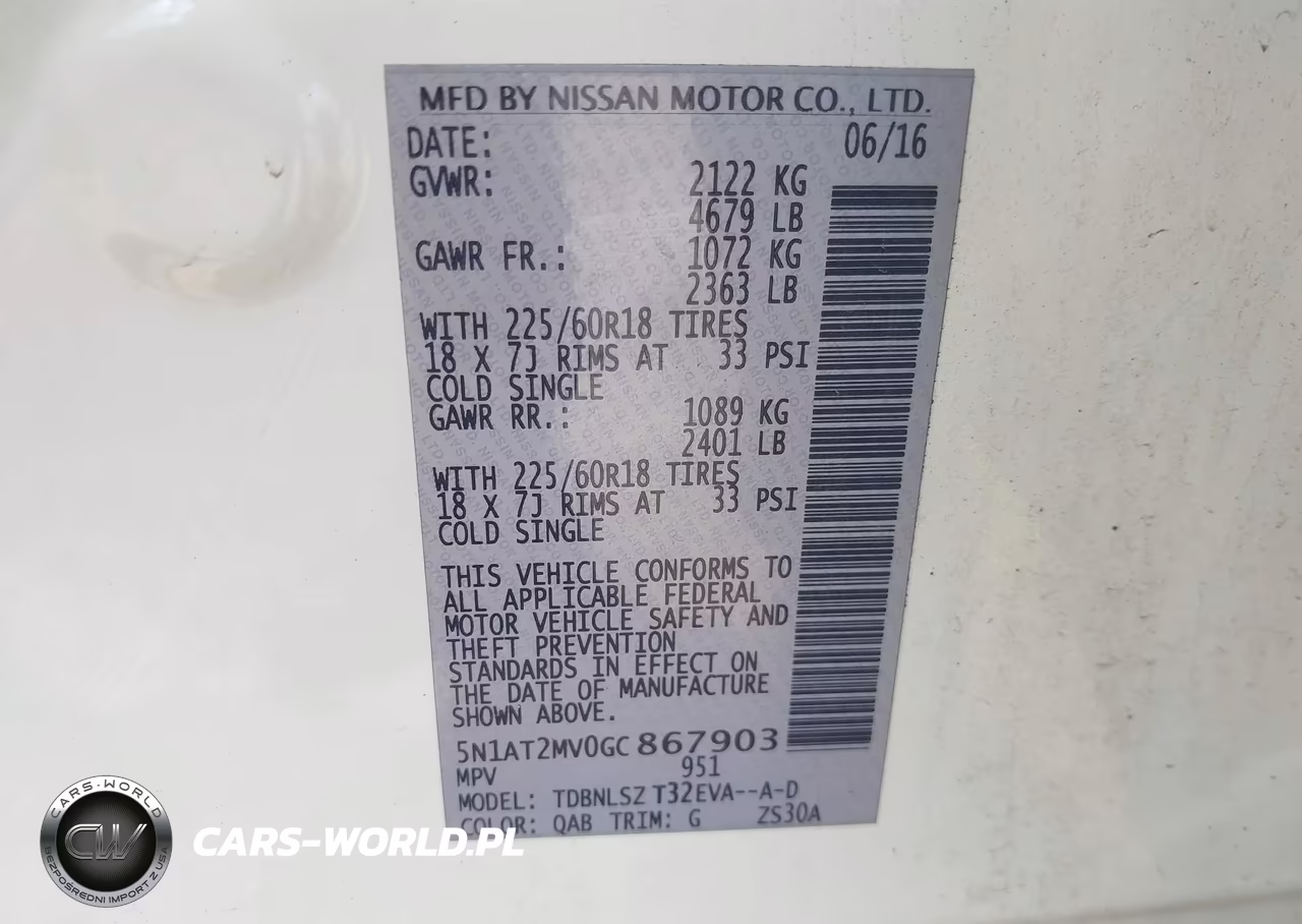2016 Nissan Rogue Sl VIN:5N1AT2MV0GC867903 - 9