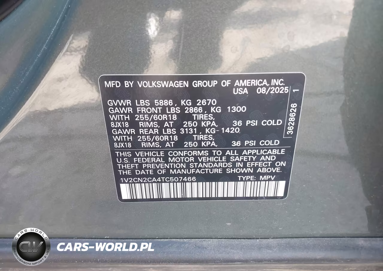2026 Volkswagen Atlas Peak Edition VIN:1V2CN2CA4TC507466 - 9
