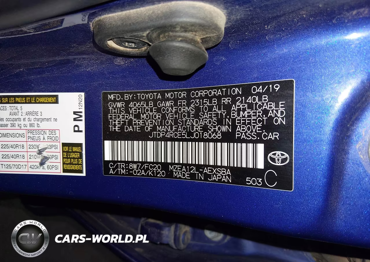 2020 Toyota Corolla Se VIN:JTDP4RCE5LJ018068 - 9